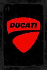 Ducati Italian Motorcycle Racing Rustic Vintage Sign Style Poster picture