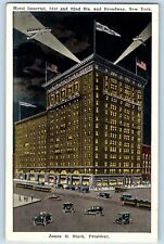 Broadway New York Postcard Hotel Imperial Exterior Building Night c1920 Vintage picture