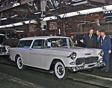 1955 CHEVROLET NOMAD ASSEMBLY Color Tinted PHOTO  ( 202-a) picture