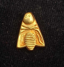 Antique genuine 22K Gold Egyptian Amulet Protector Queen Bee Amulet Bead Pendant picture