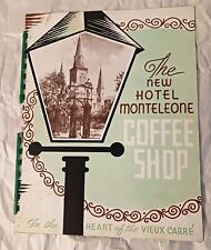 Hotel Monteleone June 1956 Coffee Shop Vintage Menu 10 Pages Spiral Bound picture