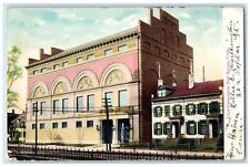 1907 Yale Gymnasium Building Entrance New Haven Connecticut CT Antique Postcard picture