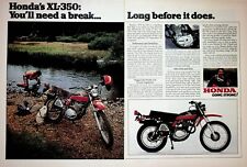 1978 Honda XL350 - 2-Page Vintage Motorcycle Ad picture