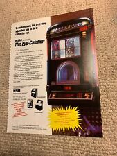 11-8 1/4” Nsm The Eye Catcher Performer Wall Jukebox FLYER picture