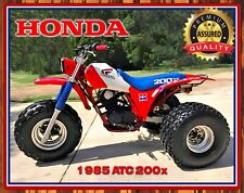 1985 Honda ATC 200x - Restored - Metal Sign 11 x 14 picture