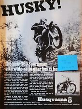 1969 Cycle World original Husqvarna  Vintage Motorcycle Dirtbike Ad 360 picture