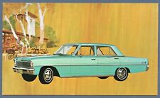 1966 Chevrolet CHEVY II Nova 4-Door Sedan NOS Dealer Postcard UNUSED VG+/Ex ^ picture