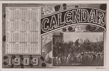 RPPC New Year 1909 calendar 