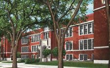 Vintage Postcard Trinity High School Building Campus Bloomington Illinois IL BNA picture