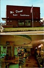 Postcard Mr. David Hair Fashions 2719 Durand Avenue in Racine, Wisconsin picture