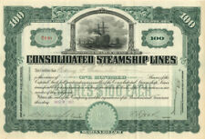 Consolidated Steamship Lines - Stock Certificate - Shipping Stocks picture
