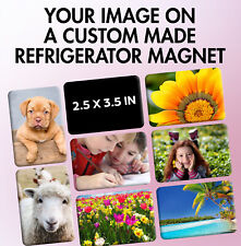 Custom Photo  Refrigerator Magnets - Metal Backs Larger 2.5 x 3.5