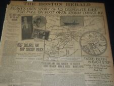 1906 NOVEMBER 21 THE BOSTON HERALD - PEARY'S OWN STORY FOR POLE - BH 130 picture