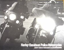 1989 Harley-Davidson POLICE Motorcycles Brochure, Electra Glide, Pursuit Glide picture