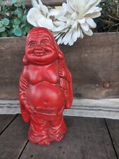 Vintage 1971 Hand Painted Red Happy Buddha picture