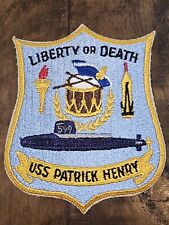 1950s USN Navy Nuclear SSBN 599 Submarine USS Patrick Henry Det Patch L@@K picture