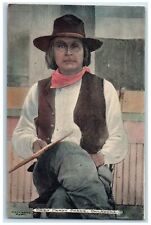 c1910's Chief Crazy Snake Handcolored Oklahoma OK Unposted Vintage Postcard picture