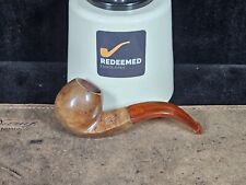 NOS Genuine French Briar Diamond-shank Apple w/ amber stem Tobacco Smoking Pipe picture