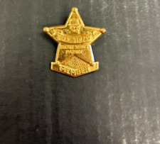 Vintage Dick Tracy Secret Service Patrol Member Brass Badge/Pin Quaker Cereal picture