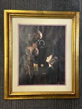 Orthodox Icon Painting By George Roth California Vintage Framed Original Art picture