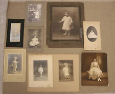 Lot of Antique Vintage Cabinet Photos Children Baby Infant Boy Girl Woman CDV picture