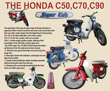HONDA C50, C70, C90 MOTORBIKE MOUSE MAT LIMITED EDITION, TOP 2014 DESIGN picture