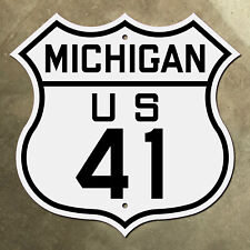 Michigan US route 41 highway marker road sign Upper Peninsula Lake Superior picture