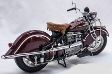 Motorcycle Easy Touring Bike Vintage Indian Rider 1930s 1940s Built Model 1:10 picture