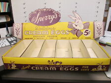 candy box 1950s SPERRY'S CREAM EGGS Easter bunny store display maple coconut BIG picture