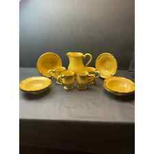 Vintage Casa del Sol Yellow Pottery Set - Made in Portugal picture