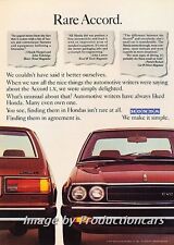 1979 Honda Rare Accord Original Advertisement Print Art Car Ad J744 picture