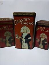 VINTAGE DROSTE'S CACAO HOLLAND TIN BOX 3IN1 picture