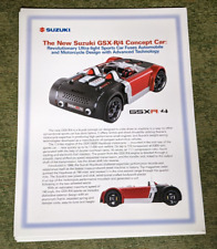 2003 Suzuki GSX-R/4 Information Sheet Concept car Press Kit Brochure picture