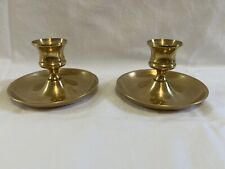 Vintage Seiden 2.5” Solid Brass Candle Holders picture