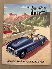 The Swallow Doretti 1954-1955 brochure catalog original 4p Triumph mechanicals picture