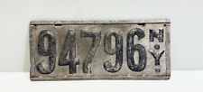 1910 New York Pre State License Plate Painted Metal Not Porcelain 94796 EXPIRED picture