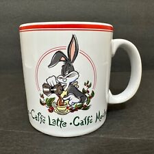 1994 WB Bugs Bunny Warner Brothers Caffe Latte Mocha Cappuccino Red Coffee Cup picture