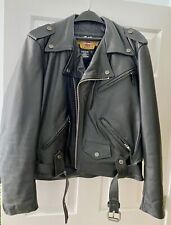 Harley Davidson Mens Motorcycle Leather Jacket Coat Size -L picture