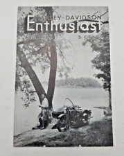 Harley-Davidson Enthusiast A Magazine For Motorcyclists Aug. 1934 Vintage picture
