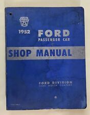 1952 FORD PASSENGER CAR SHOP MANUAL 352 PAGES picture