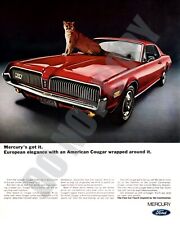 1968 Ford Mercury Cougar Auto Car Magazine Promo Ad 8x10 Photo picture