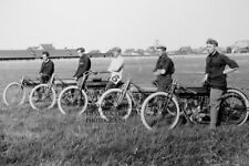Flying Merkel motorcycle line up 1911 Manitoba motorcycle photo photograph picture