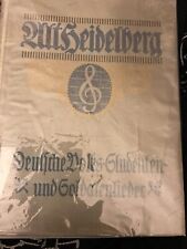 Original German Song Book Heidelberg Germany picture