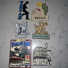 Vintage State Travel Rubber Magnets Souvenir Lot of 6 Rare picture