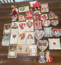 Lot of 33 Vintage Collectible Valentine Cards picture