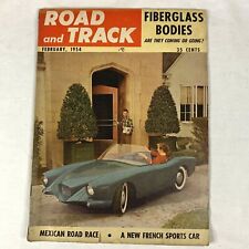 Road And Track Magazine Triumph Lincoln Fiberglass February 1954 picture