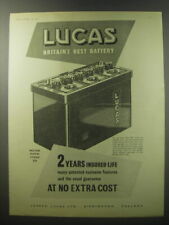 1955 Lucas Battery Ad - Lucas Britain's best battery picture