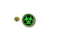 pins pin's flag badge metal lapel hat button biker biohazard radiation danger A picture