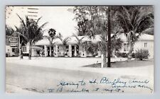 Indian Rocks Beach FL-Florida, Holiday Court, Vintage c1955 Postcard picture
