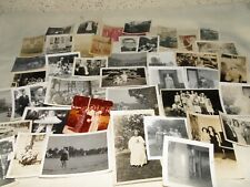 Lot of 100 RANDOM VINTAGE OLD PHOTOS SANPSHOTS All Original  Mostly B&W or SEPIA picture